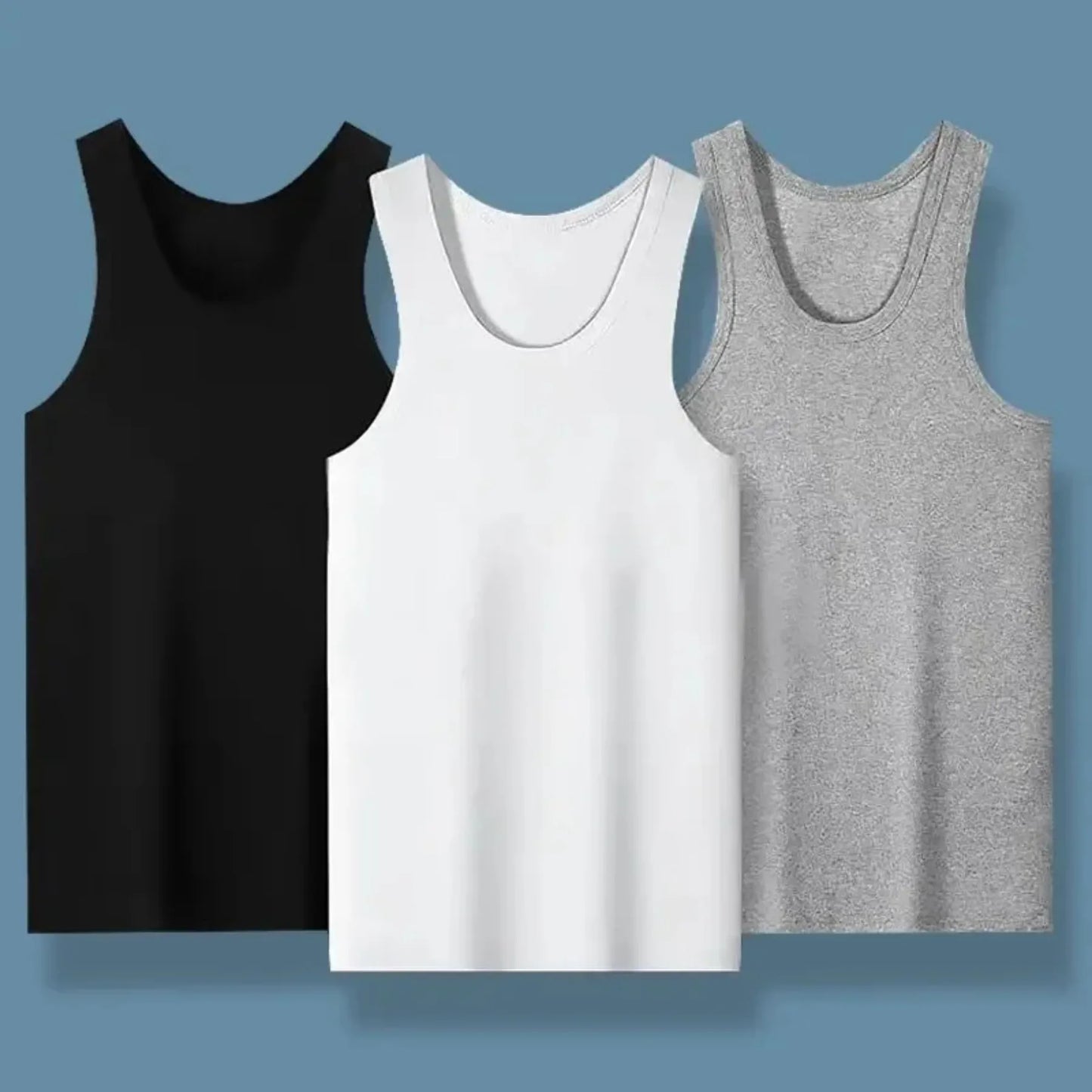 2025 New Men’s Summer Tight Vest | Lightweight Cotton, Breathable Quick-Dry | Perfect for Family Pajamas & Outdoor Days