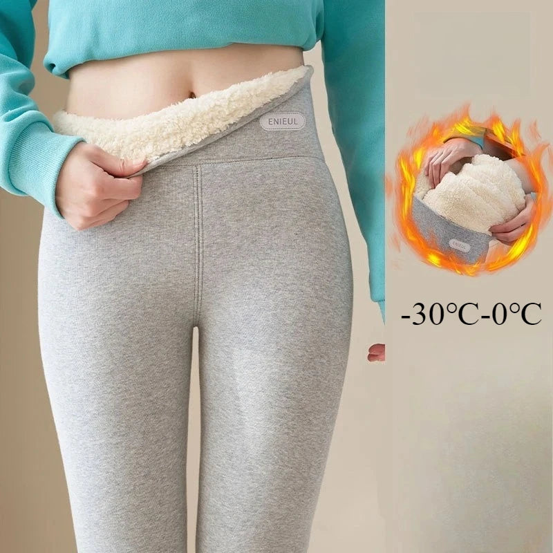 Women Winter Stretch Leggings High Waist Plush Leggings Thickened Keep Warm Leggings Woman Velvet Comfortable Thermal Leggins