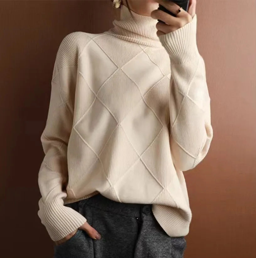 2026 New High Necked Cashmere Plain Sweater Pullovers Tailor-made T-Shirts