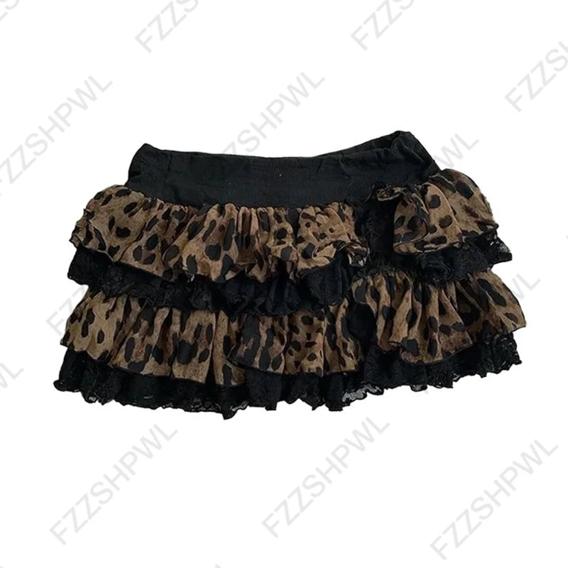 Women's Skirt Fashion Streetwear Pink Polka Dot Pattern Sports Casual Style vintage Y2K Emo Girls Sweet Harajuku Cute Slim Skirt