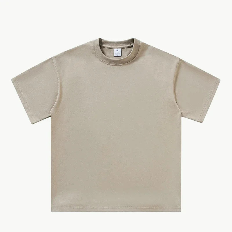 2025 Summer Men and Women T-shirt Cotton Solid Tshirts Oversized Short Sleeve T Shirt Fashion Soft White Black Tee Clothing Tops