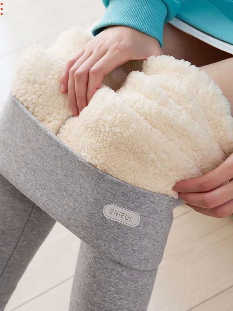 Women Winter Stretch Leggings High Waist Plush Leggings Thickened Keep Warm Leggings Woman Velvet Comfortable Thermal Leggins