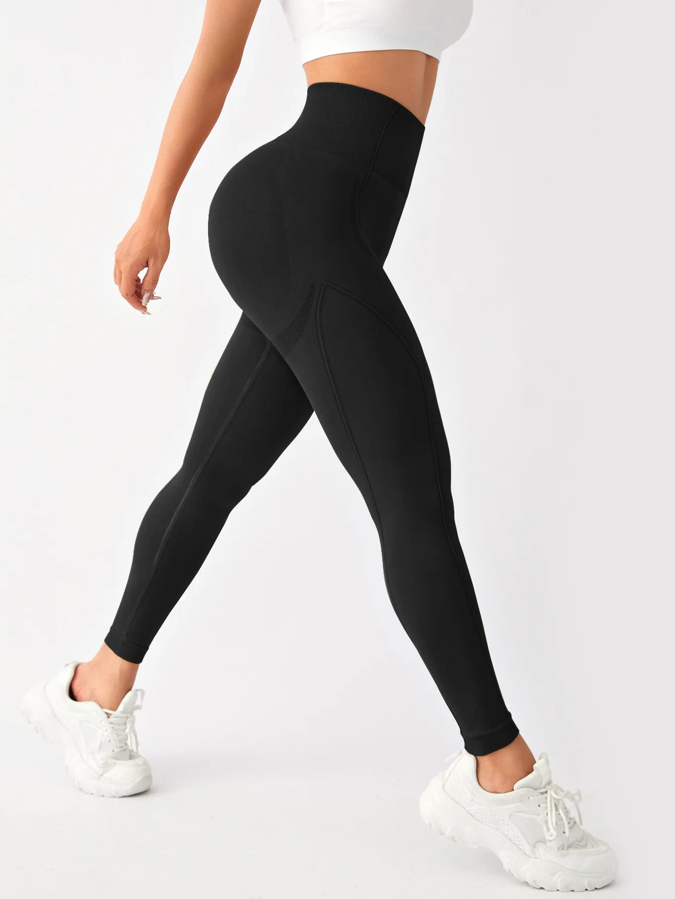 Women's High Waisted Yoga Pants, Tummy Control Butt Lifting Workout Leggings, High Elastic Quick-Dry for Running Gym
