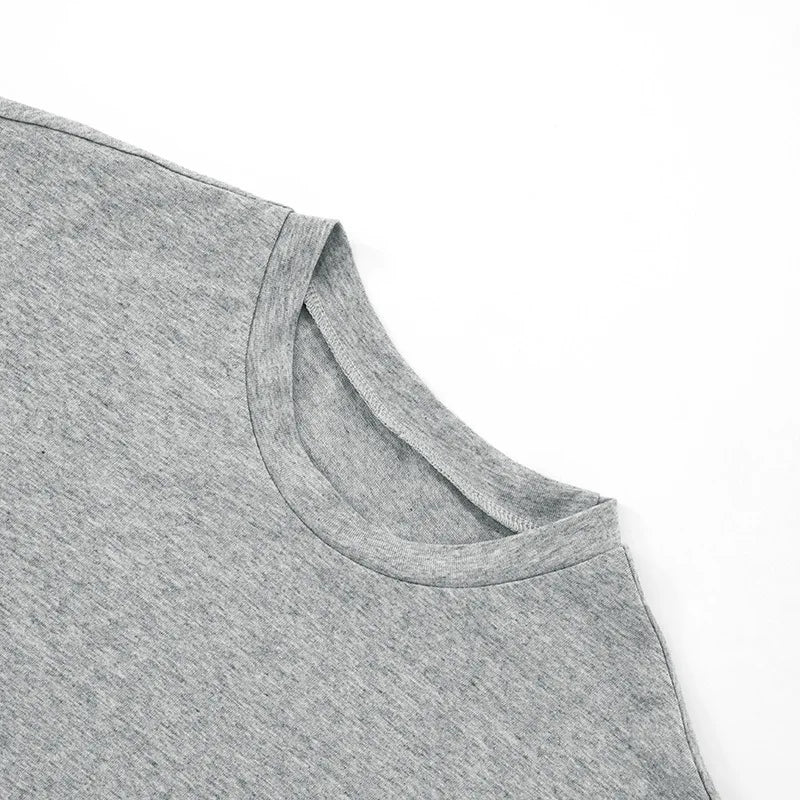 Women's Long Sleeve O-Neck Skinny T-Shirt Monochromatic Crop Top Casual Y2K Streetwear Fashion Pullover Summer Outfit