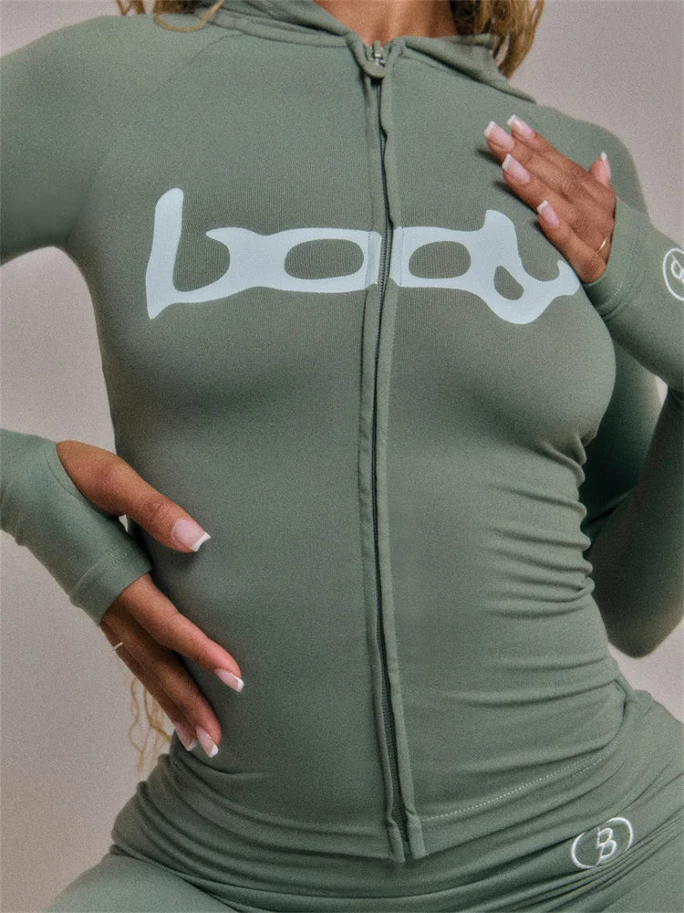 2025 Fall Casual Tracksuits Women Sets Long Sleeve Top Pants Elasticity Streetwear Sports Two 2 Piece Pink Matching Sets Outfits