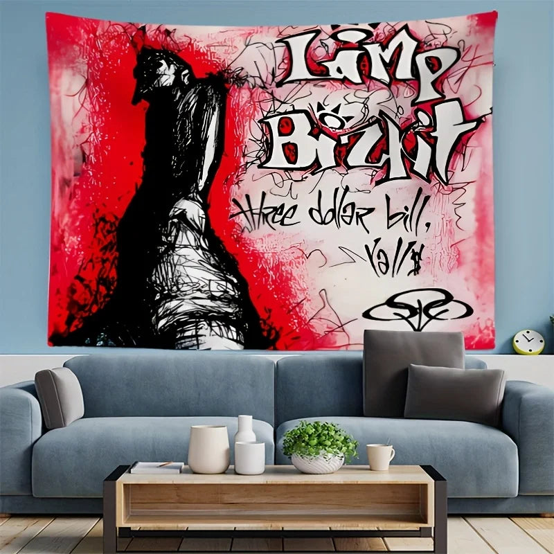 1pc Limp Bizkit Inspired Tapestry Woven Wall Hanging Art, Music Themed Decor for Living Room Dorm Indoor Use