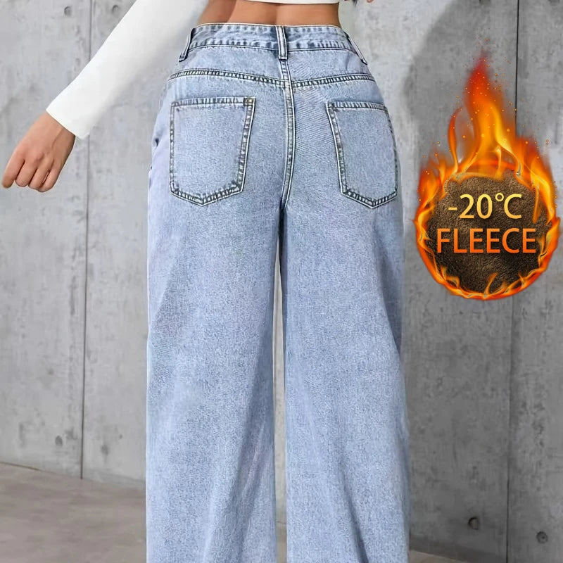 Women's Baggy Jeans Wide Leg Denim Pants Y2K Style Vintage Aesthetic Loose Fit Comfortable Female Daily Casual Clothing Pants