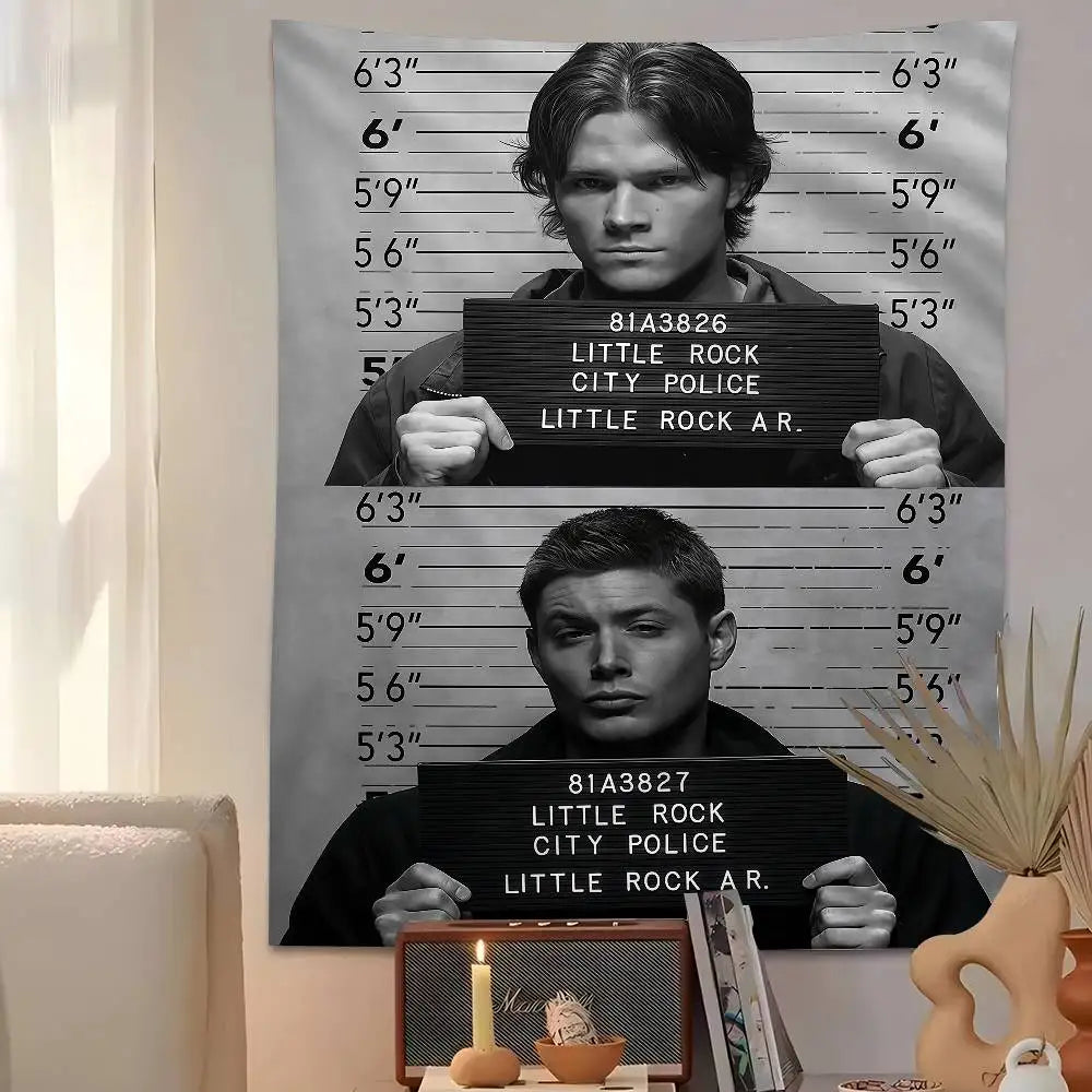 1PC TV Play Series Supernatural Printed Large Wall Tapestry Wall Hanging Decoration Household Decor Blanket