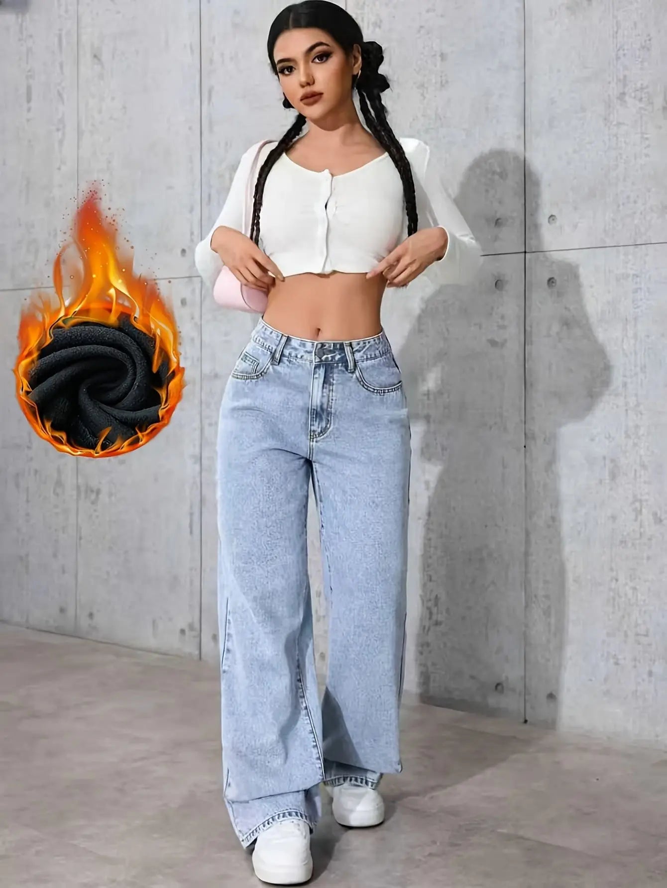 Women's Baggy Jeans Wide Leg Denim Pants Y2K Style Vintage Aesthetic Loose Fit Comfortable Female Daily Casual Clothing Pants