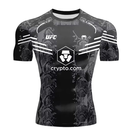 2025 New Hot Selling UFC Boxing Match Pursuer T-shirt For Men And Women In Summer  Casual Breathable Oversized Quick Drying Top