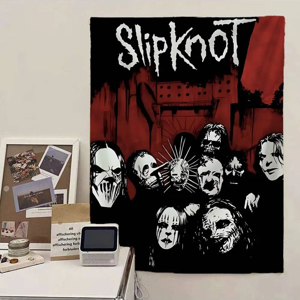 1pc S-SlipKnoter Band Cartoon Tapestry Bohemian Wall Tapestries Mandala Wall Hanging Sheets