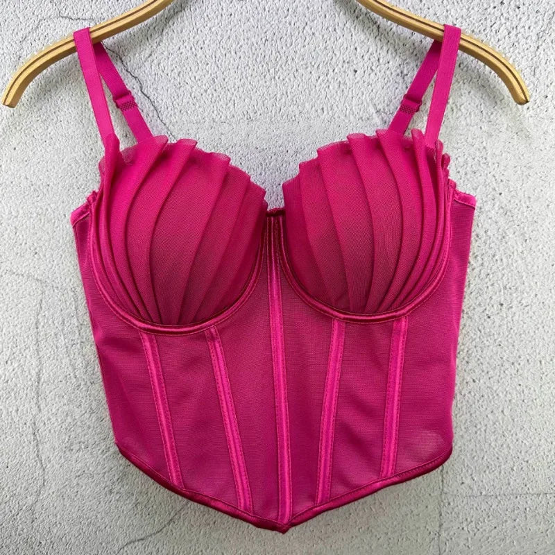 Y2k Top Women Clothing Sexy Tops Camis Tees Fashion Clothes Corset Streetwear Party Club Underwear Bustiers Slimming Lingerie