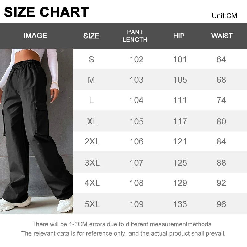 Y2K Solid Ripped Baggy Pants Fashion Women Pocket Elastic Waist Retro Straight Sweatpant Casual Streetwear Cargo New Trousers