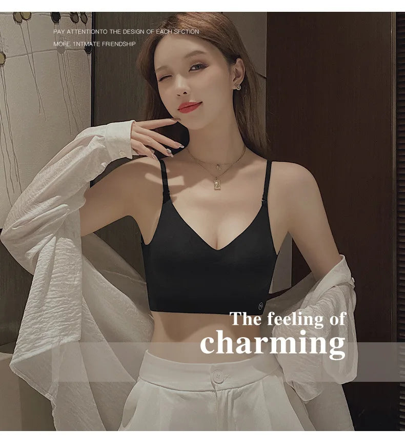 2024 Invisible Push Up Bra Backless Sexy Women Bras Low Cut Plunge Brassiere Open Back Wedding Underwear Seamless Lingerie