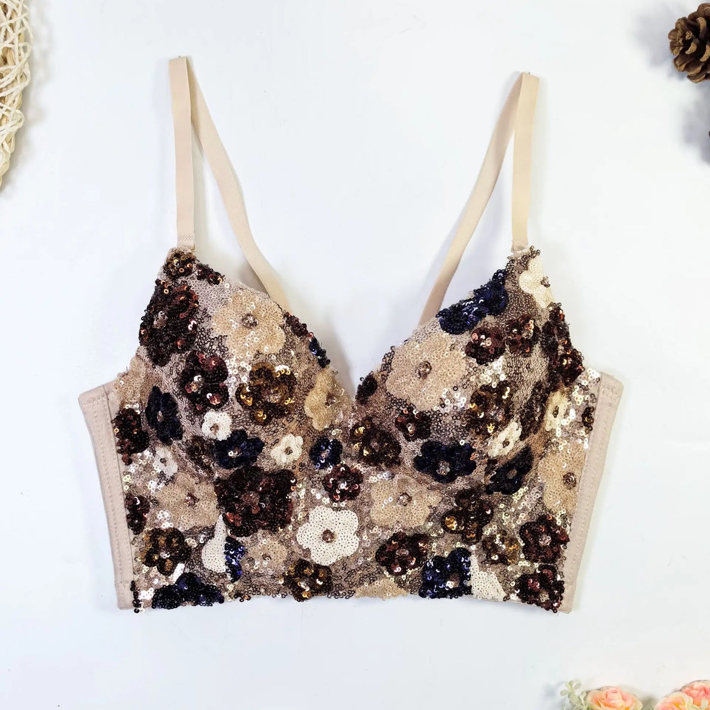 Y2k Top Shirts for Women Clothing Sexy Tank Tops Bra Bling Diamond Rhinestone Fashion Clothes Hotsweet Party Night Club Corset