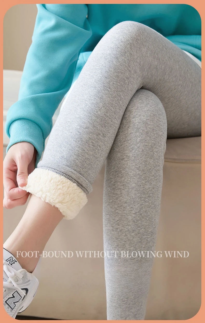Women Winter Stretch Leggings High Waist Plush Leggings Thickened Keep Warm Leggings Woman Velvet Comfortable Thermal Leggins