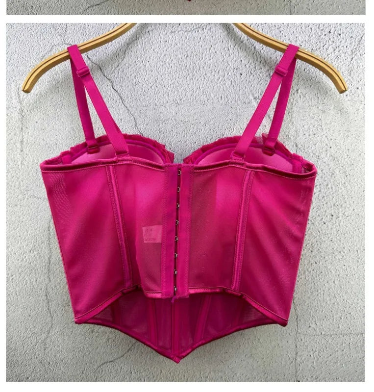 Y2k Top Women Clothing Sexy Tops Camis Tees Fashion Clothes Corset Streetwear Party Club Underwear Bustiers Slimming Lingerie
