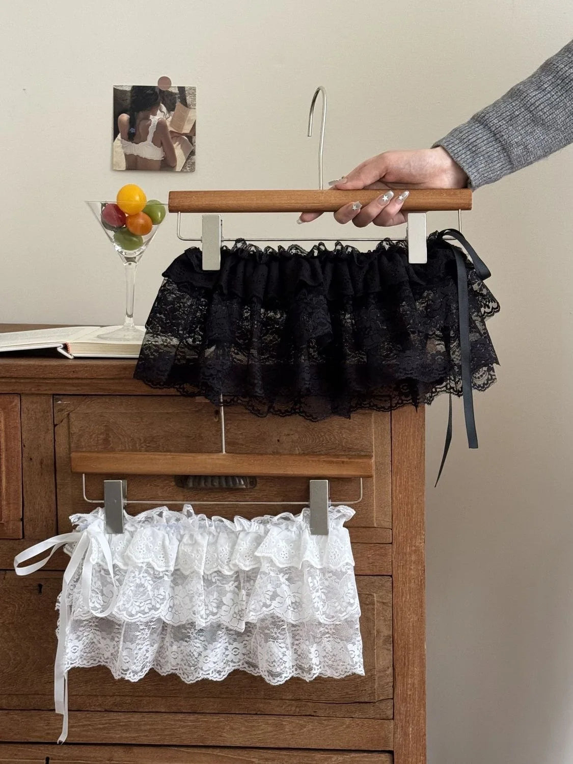 2025 Spring Summer Women Y2K Korean Lace Mini Layered Skirt Streetwear Lace Up Ruffles Harajuku High Waist Pleated Ladies Skirts