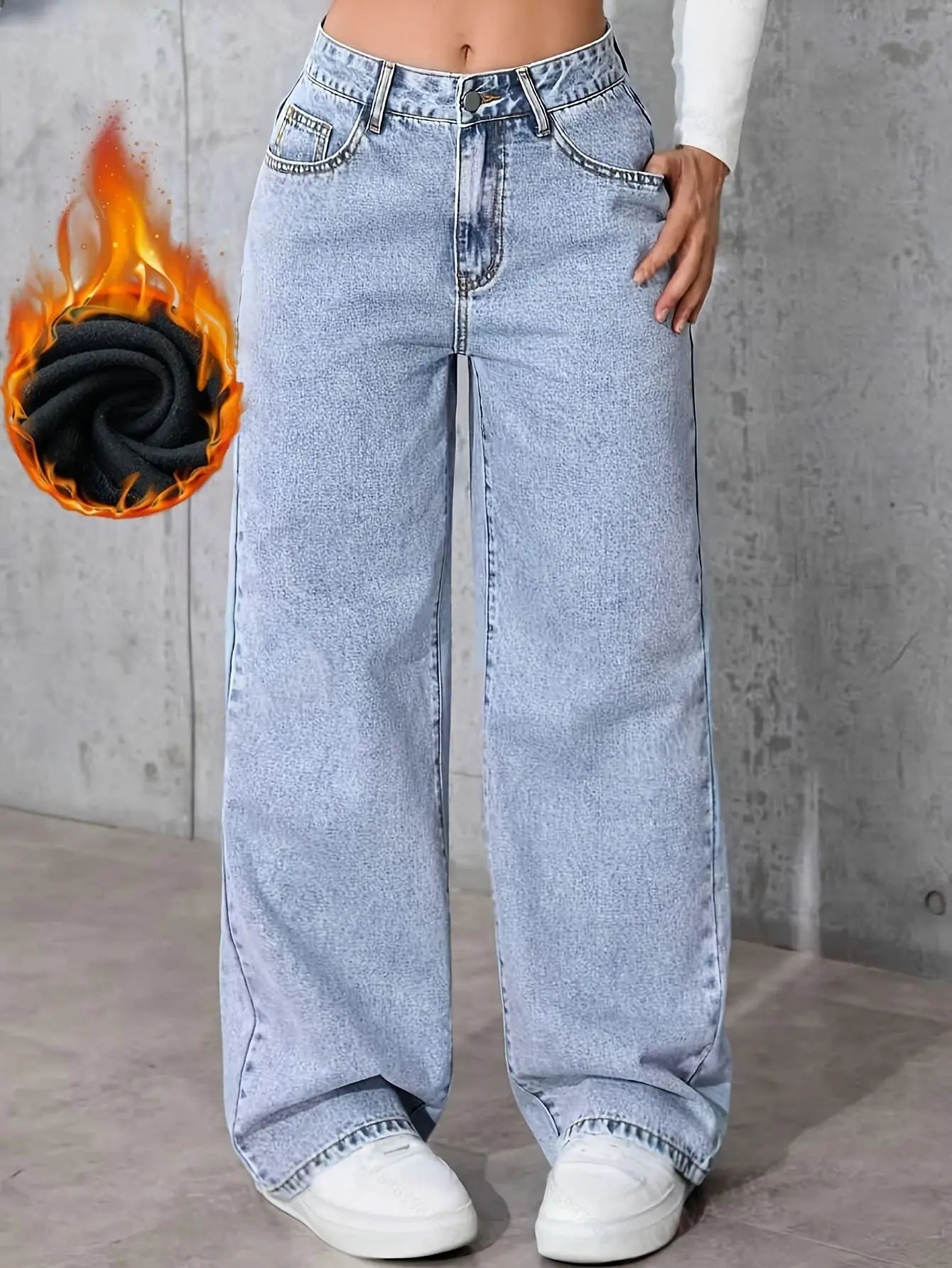 Women's Baggy Jeans Wide Leg Denim Pants Y2K Style Vintage Aesthetic Loose Fit Comfortable Female Daily Casual Clothing Pants