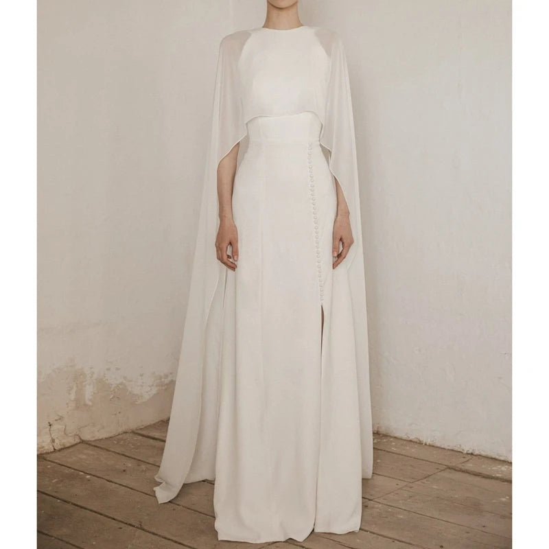 Womens High Low Polka Dot/Solid Color Sheer See-through Cover-ups Summer Holiday O Neck Cape Blouse Female Jacekt Long Party Top