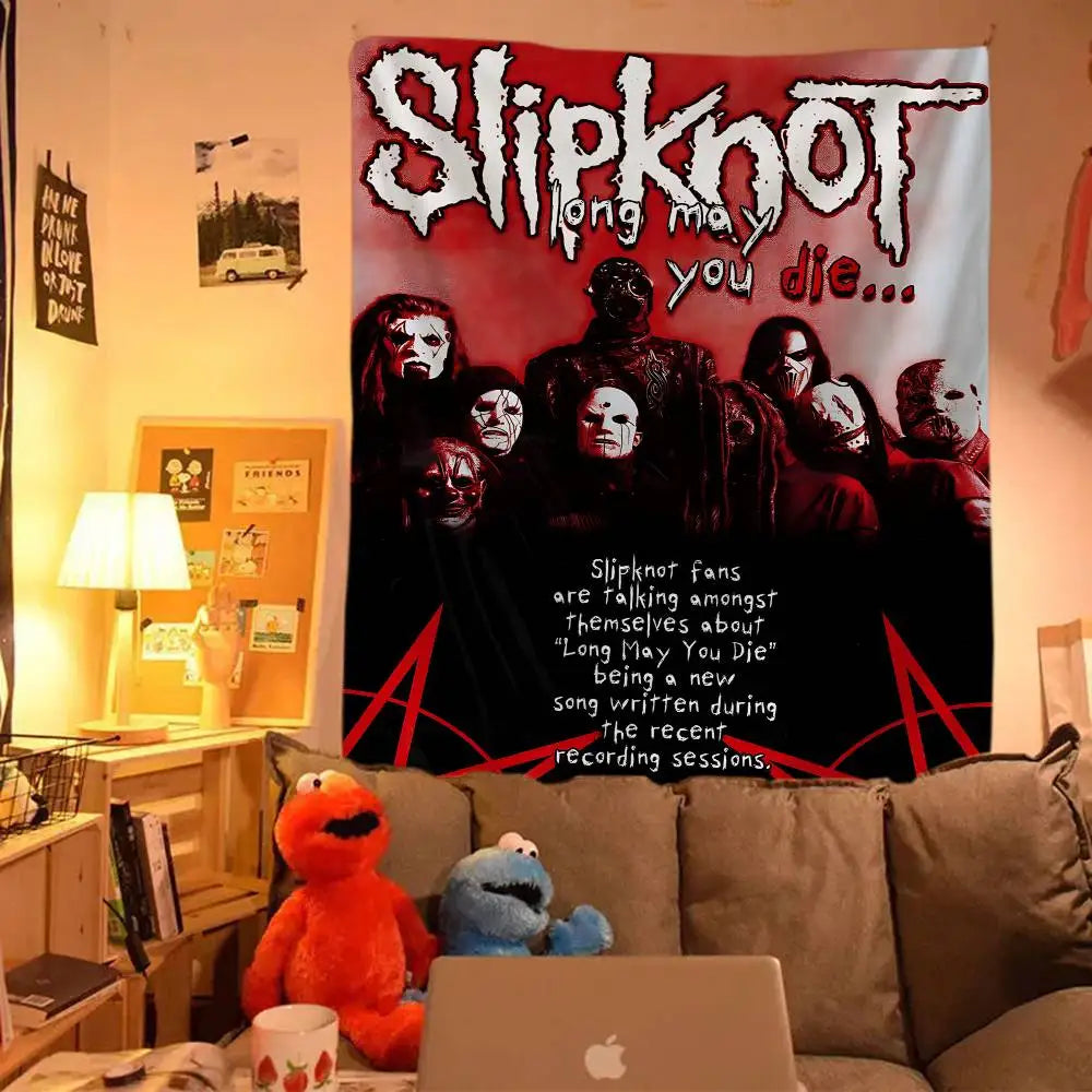 1pc S-SlipKnoter Band Cartoon Tapestry Bohemian Wall Tapestries Mandala Wall Hanging Sheets