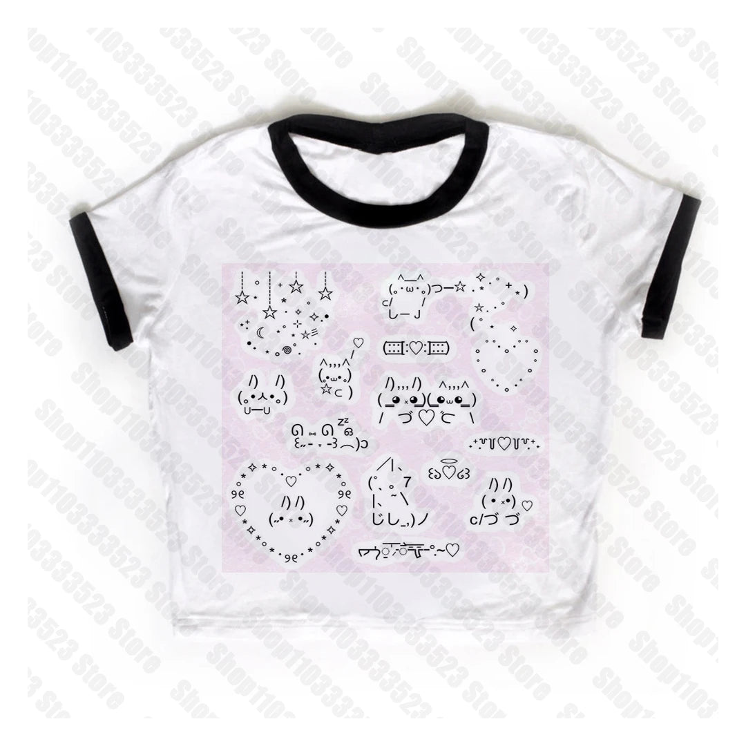 Y2k kawaii Aesthetic Graphic Vest Punk Gothic Printing Women Baby Tank 2000s Emo girls Print Crop Tops Slim Sexy Women Clothing