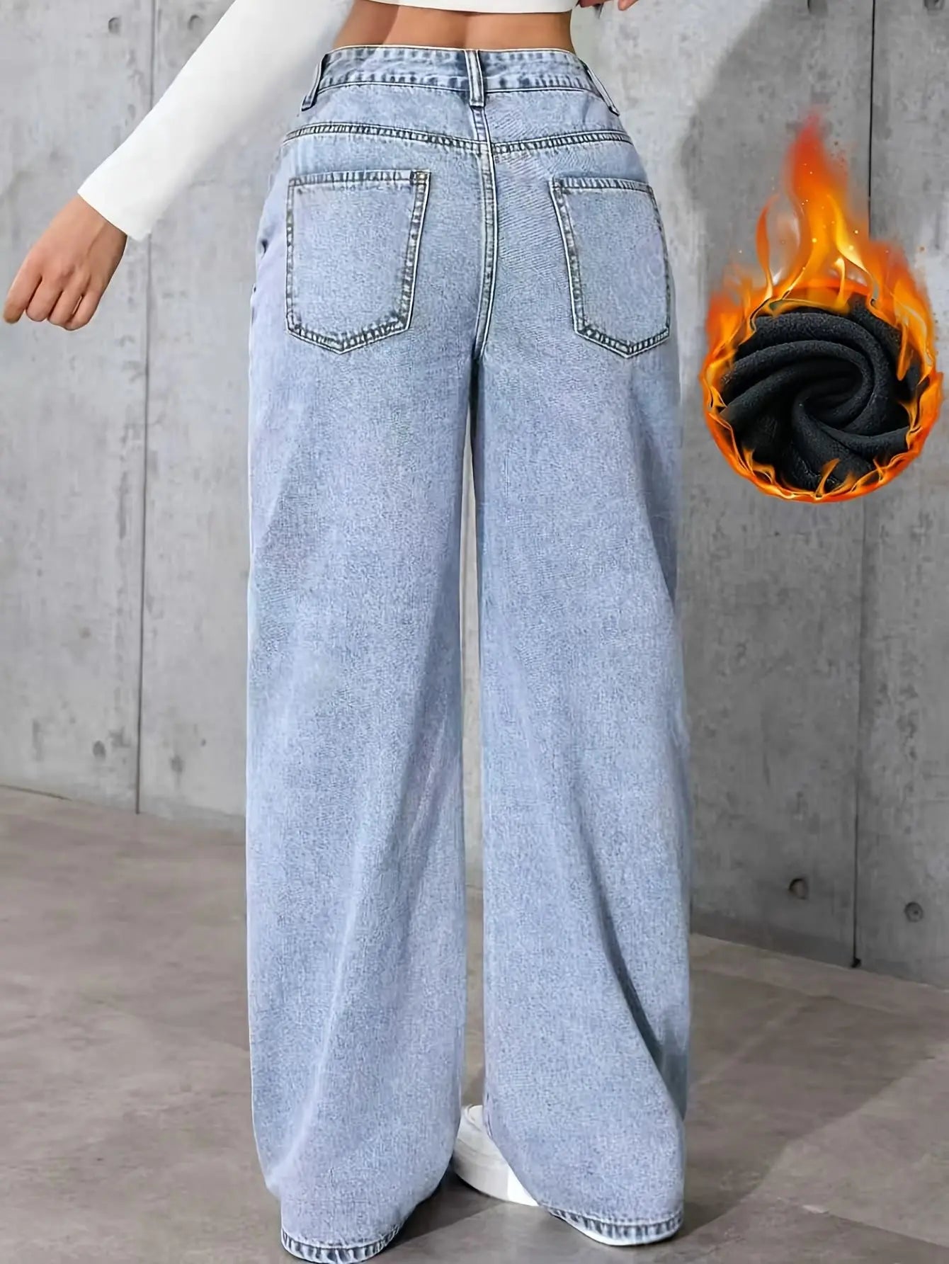 Women's Baggy Jeans Wide Leg Denim Pants Y2K Style Vintage Aesthetic Loose Fit Comfortable Female Daily Casual Clothing Pants