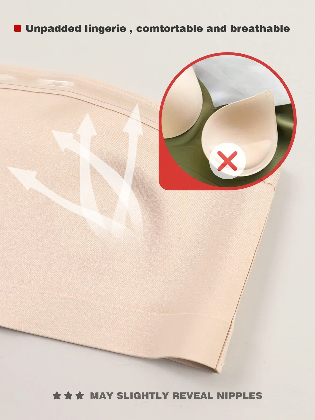 Women's Strapless No Padding Seamless Front Button Bra Comfortable Smooth Underwear