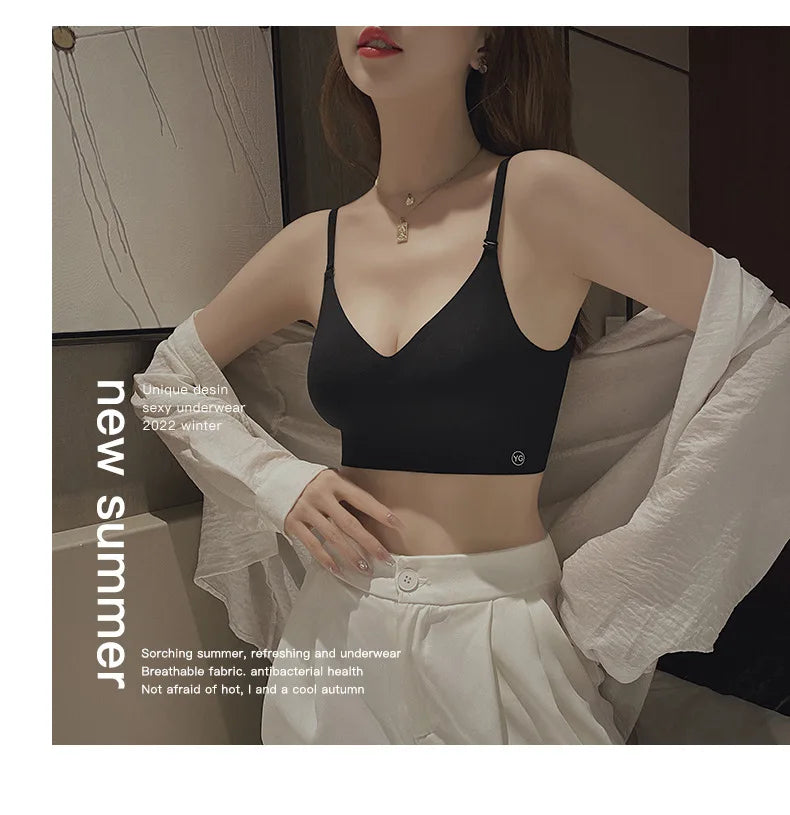 2024 Invisible Push Up Bra Backless Sexy Women Bras Low Cut Plunge Brassiere Open Back Wedding Underwear Seamless Lingerie