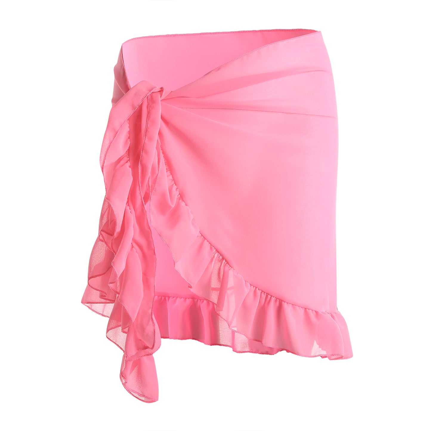 Yiiciovy 2023 Women Cover-Ups Skirts Chiffon Swimwear Pareo Scarf Bikini Cover-Ups Wrap Kaftan Sarong Beach Sexy Skirts 9 Colors
